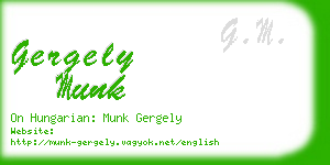 gergely munk business card